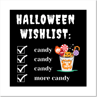 Halloween wishlist Posters and Art